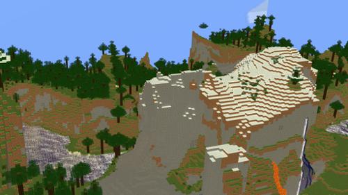 Minecraft map of moutains and cave systems(With textures included) preview image